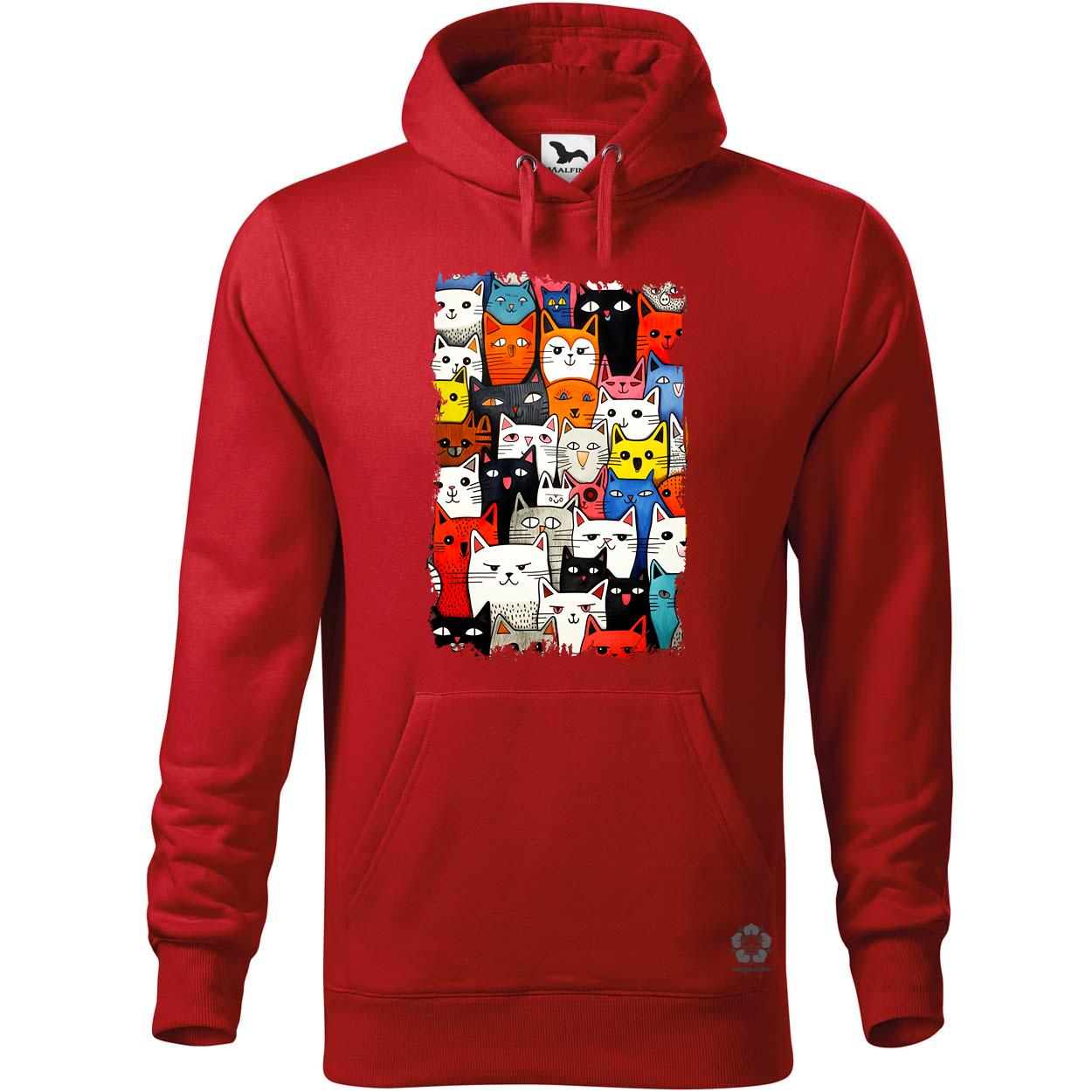 Macska kollázs v18 egyedi  pulóver 
