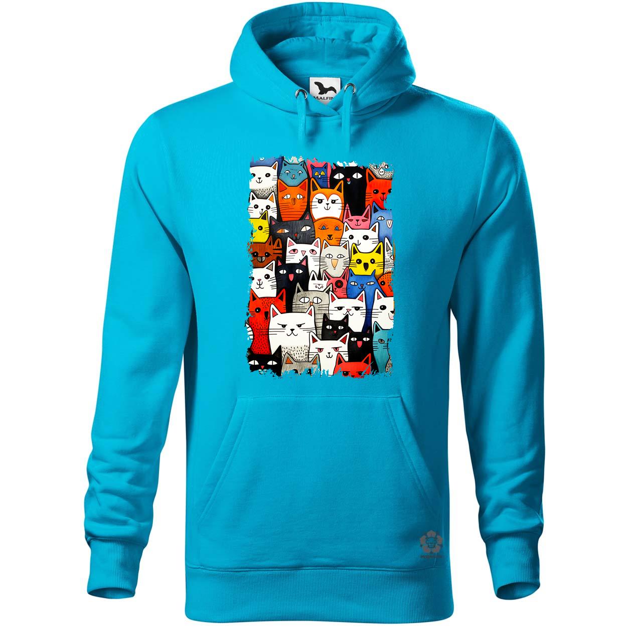 Macska kollázs v18 egyedi  pulóver 