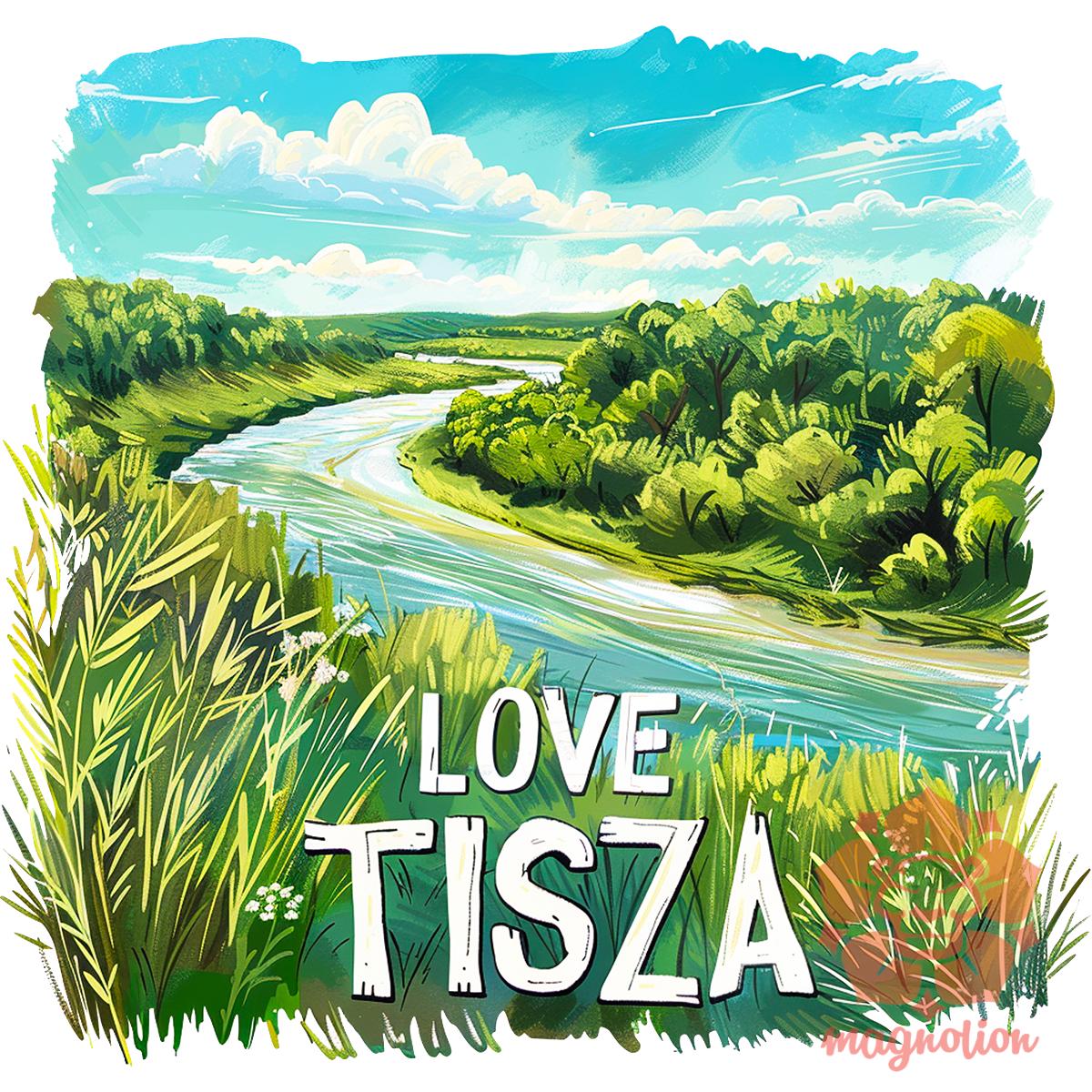 Love Tisza v18 egyedi póló 