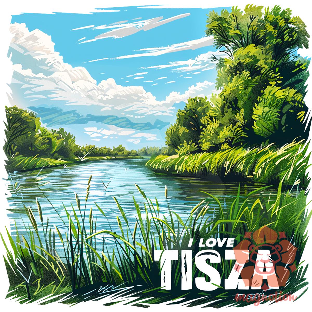 Love Tisza v19 egyedi póló 