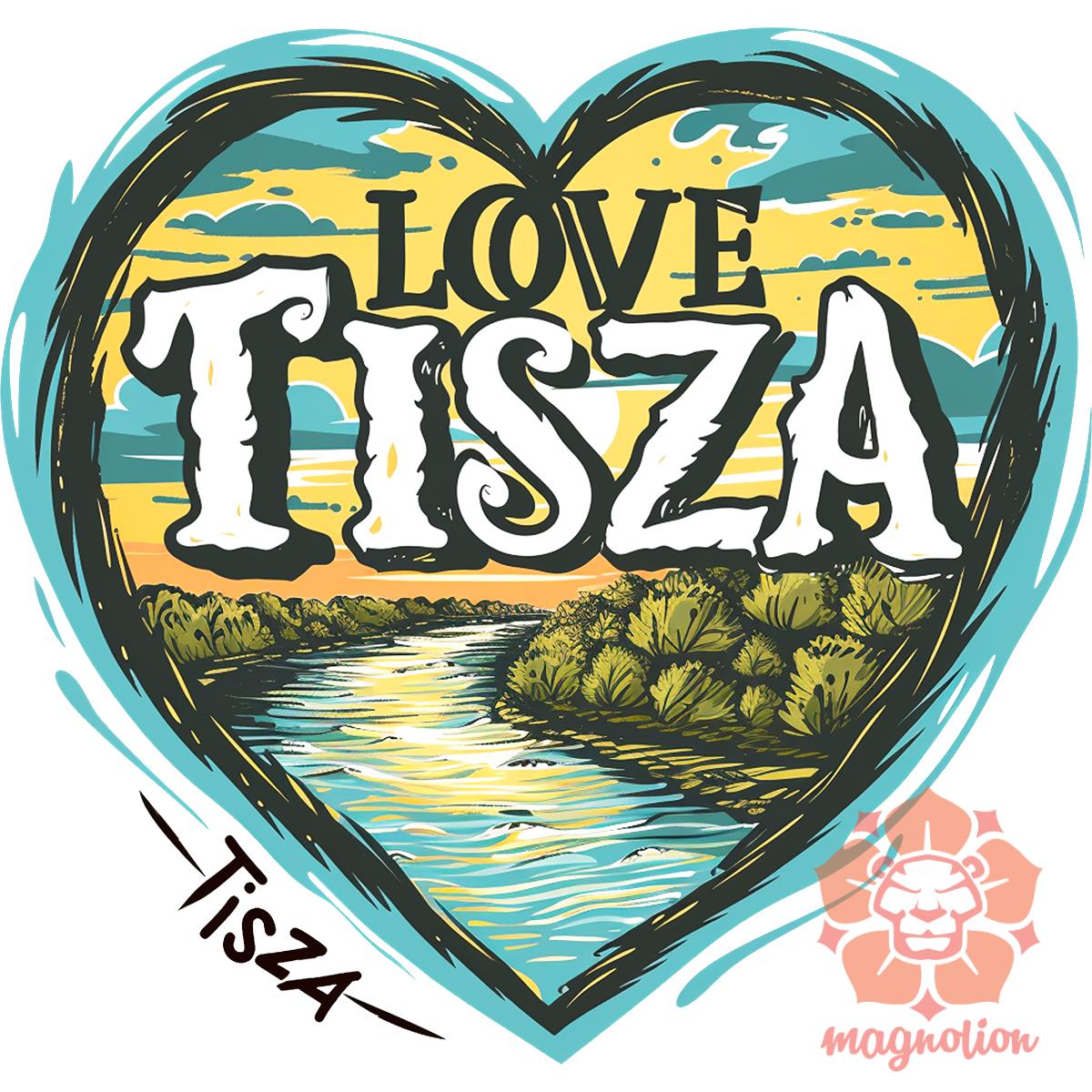 Love Tisza v2 egyedi póló 