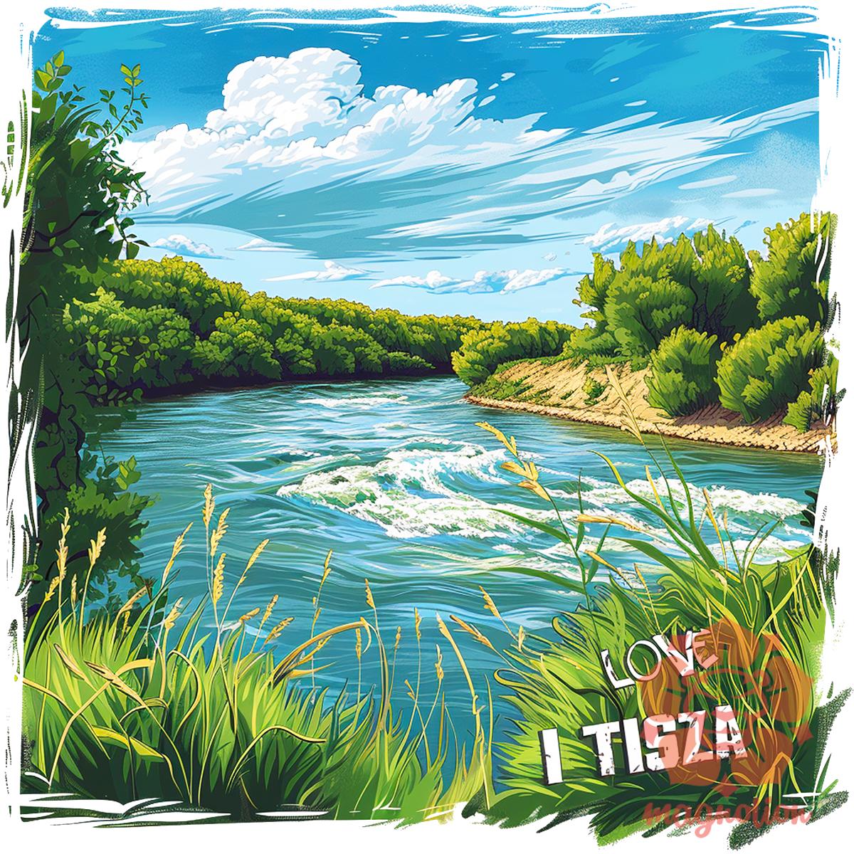 Love Tisza v23 egyedi póló 