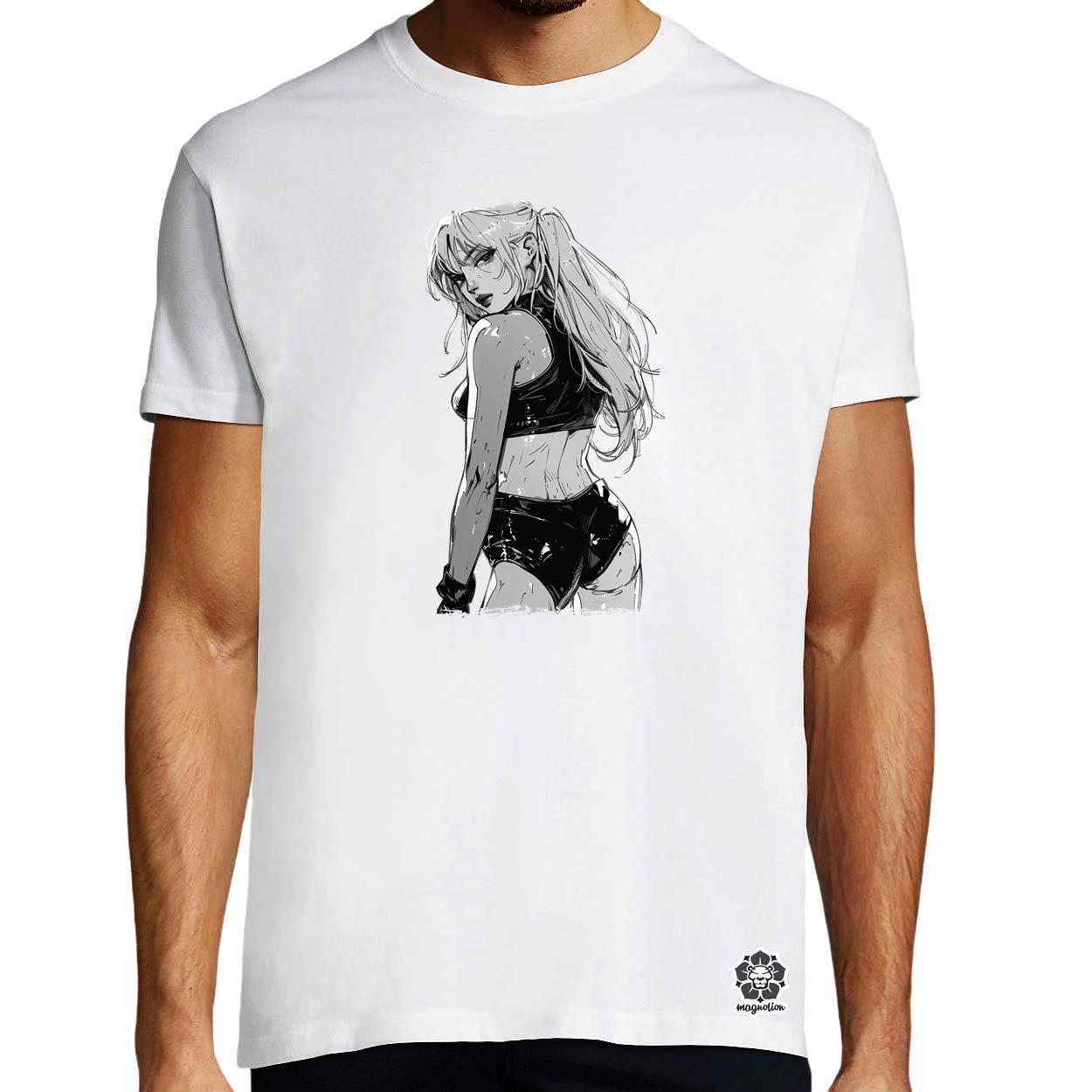 Manga lány v1 egyedi póló 