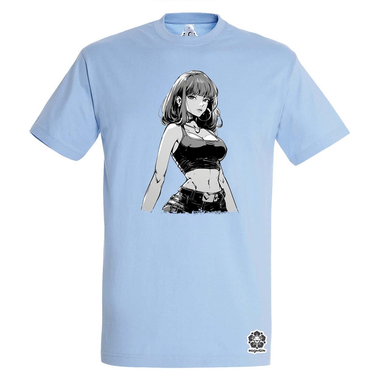 Manga lány v3 egyedi póló 