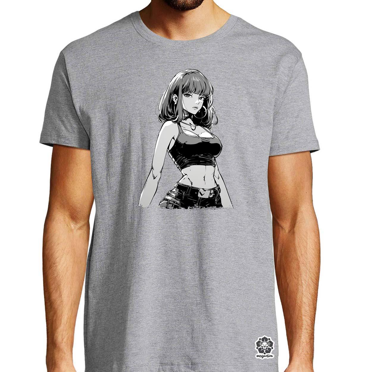 Manga lány v3 egyedi póló 