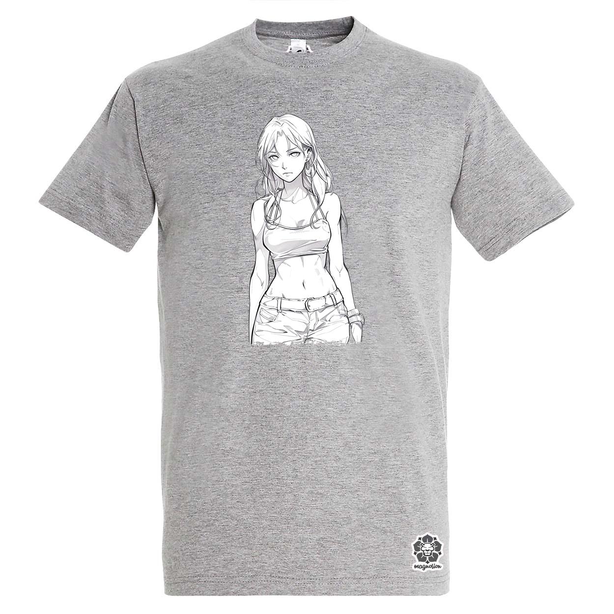 Manga lány v4 egyedi póló 