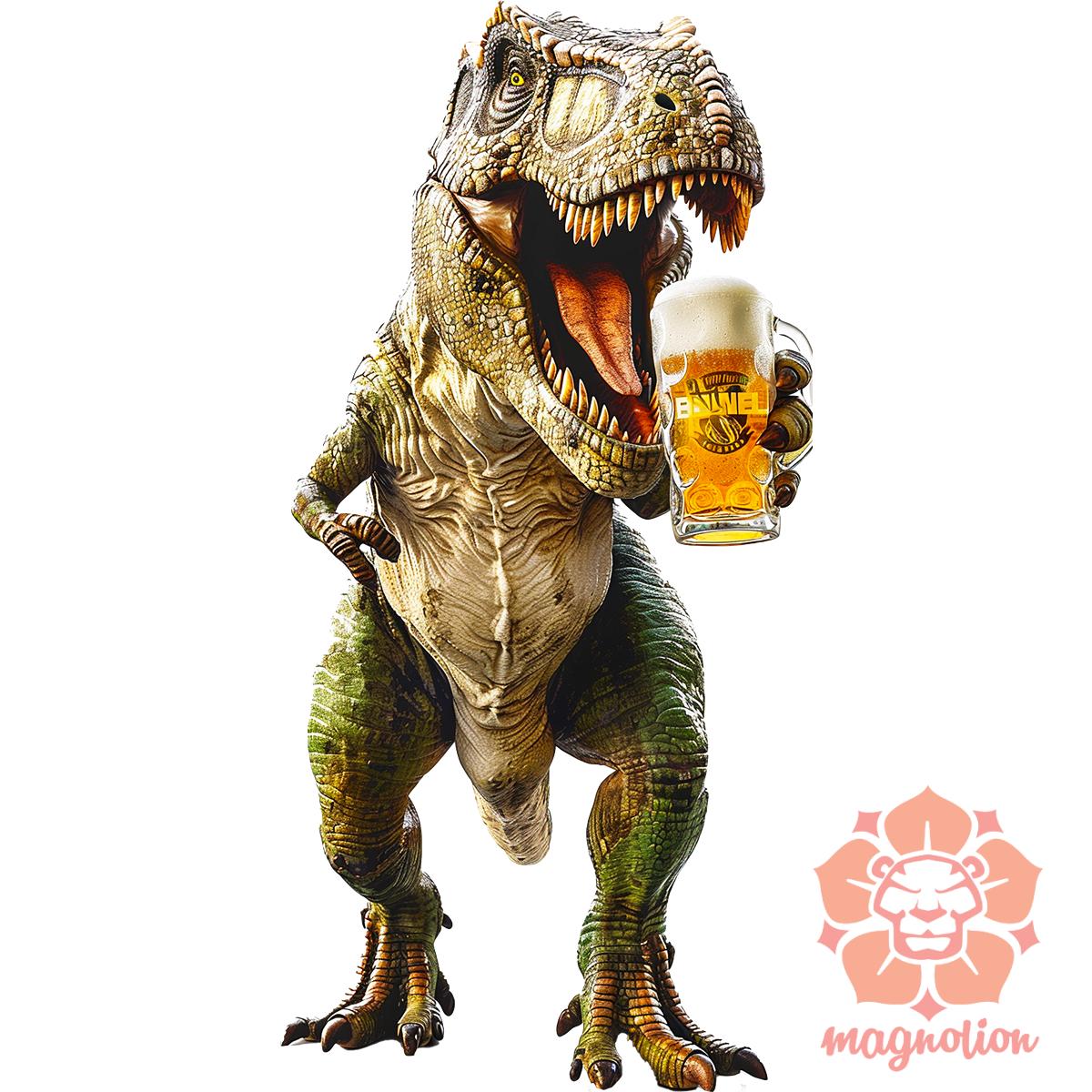 T-rex sörözik v1 egyedi póló 