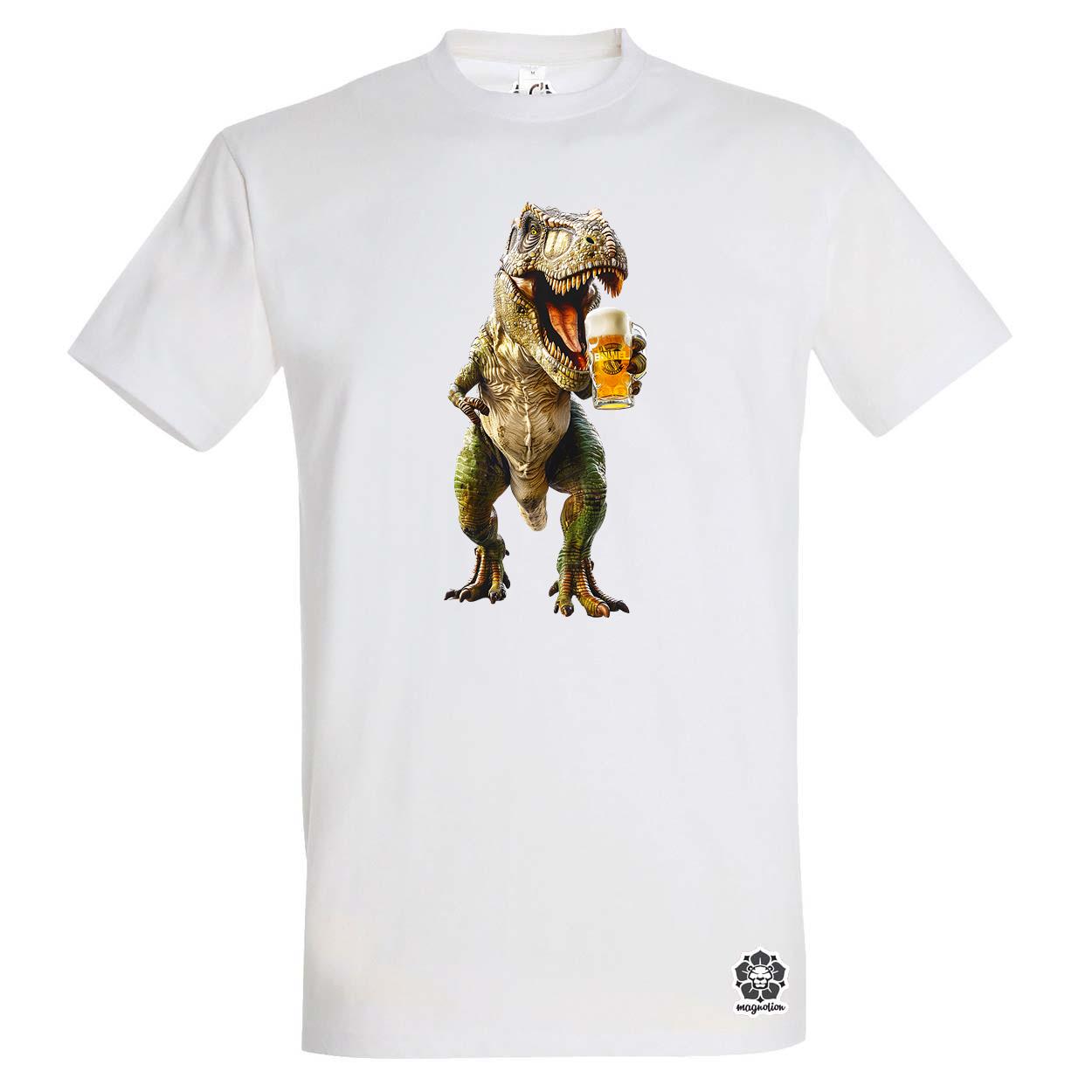 T-rex sörözik v1 egyedi póló 