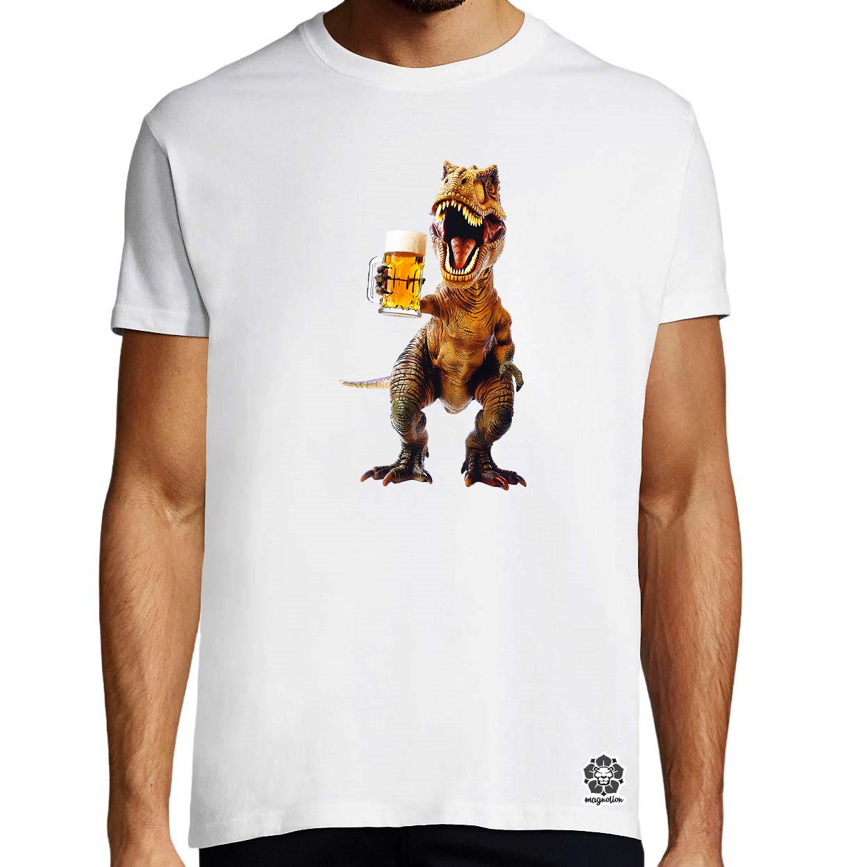 T-rex sörözik v2 egyedi póló 