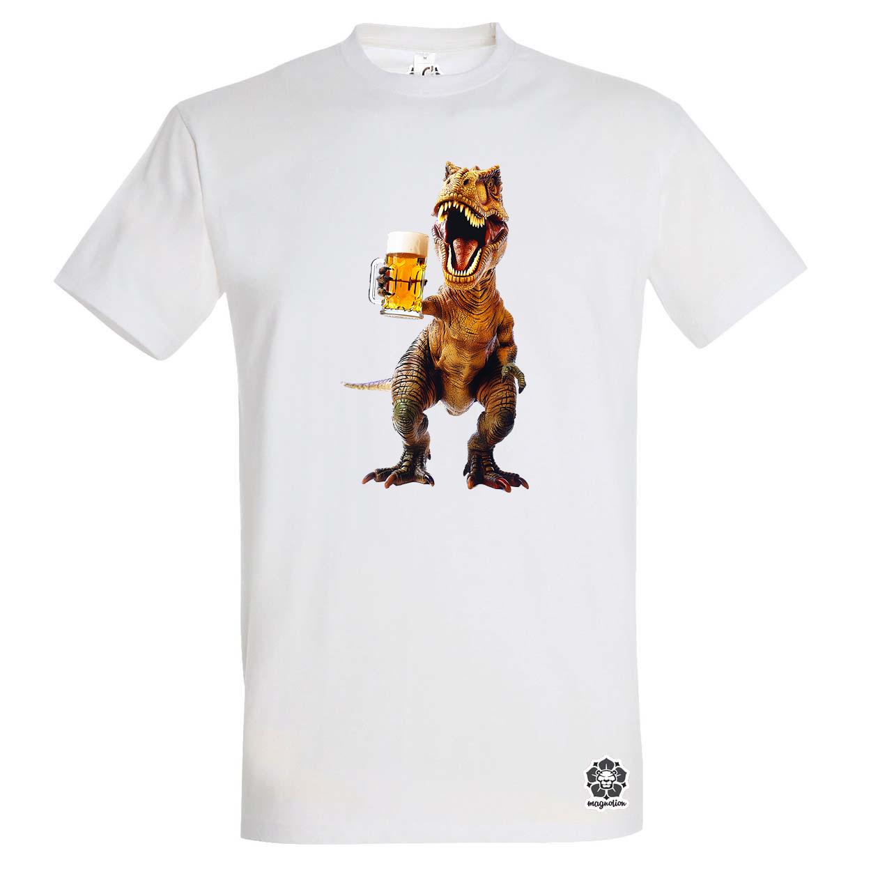T-rex sörözik v2 egyedi póló 