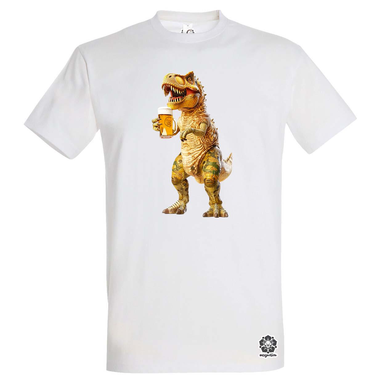 T-rex sörözik v3 egyedi póló 