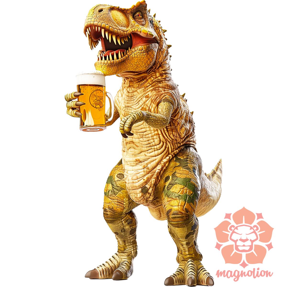 T-rex sörözik v3 egyedi póló 