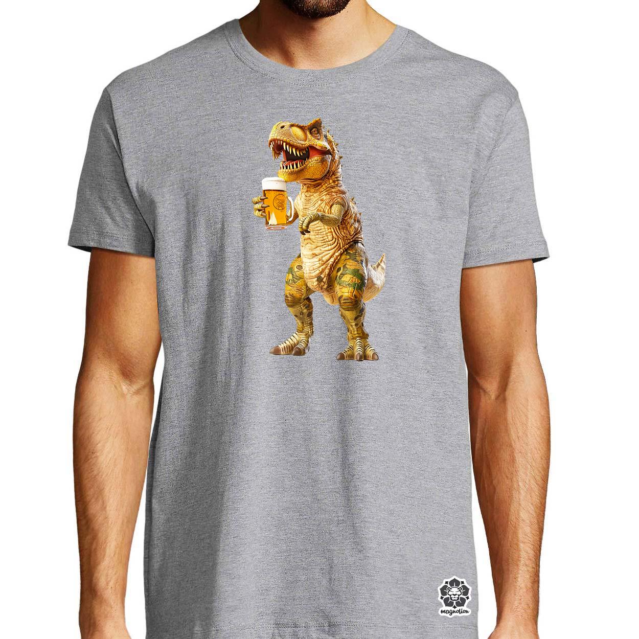 T-rex sörözik v3 egyedi póló 