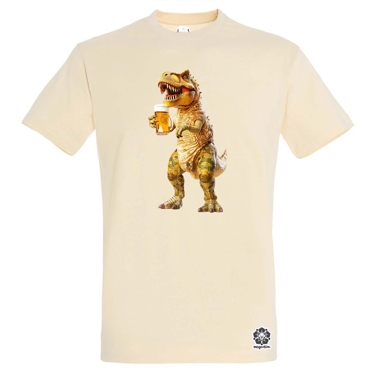 T-rex sörözik v3 egyedi póló 
