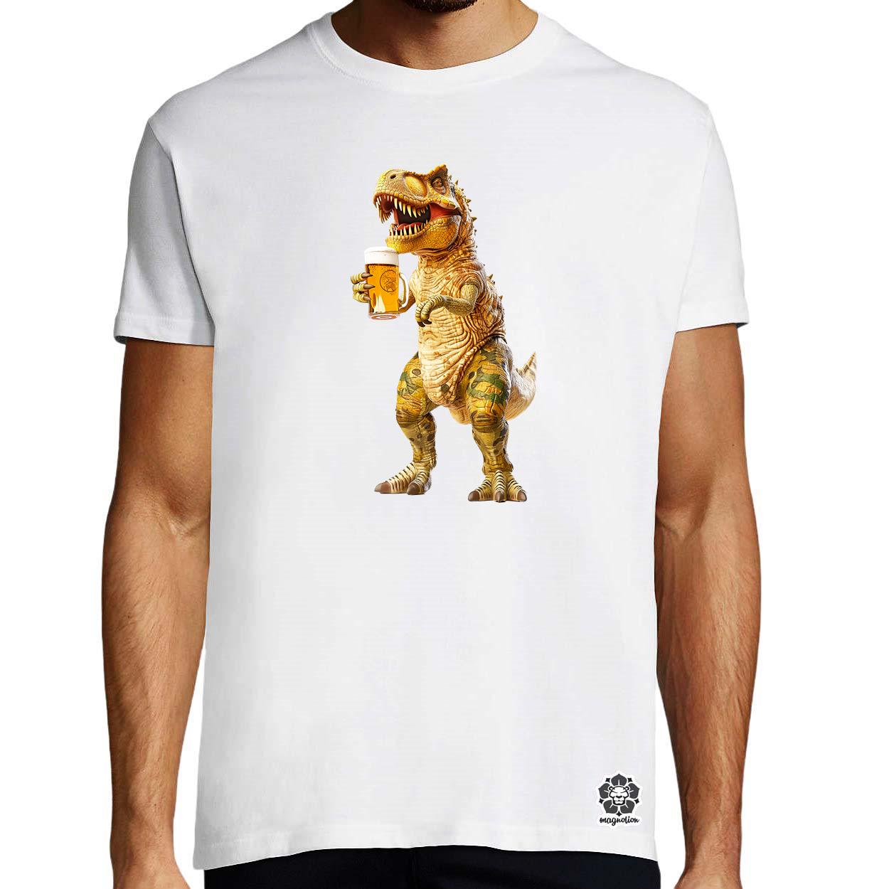 T-rex sörözik v3 egyedi póló 