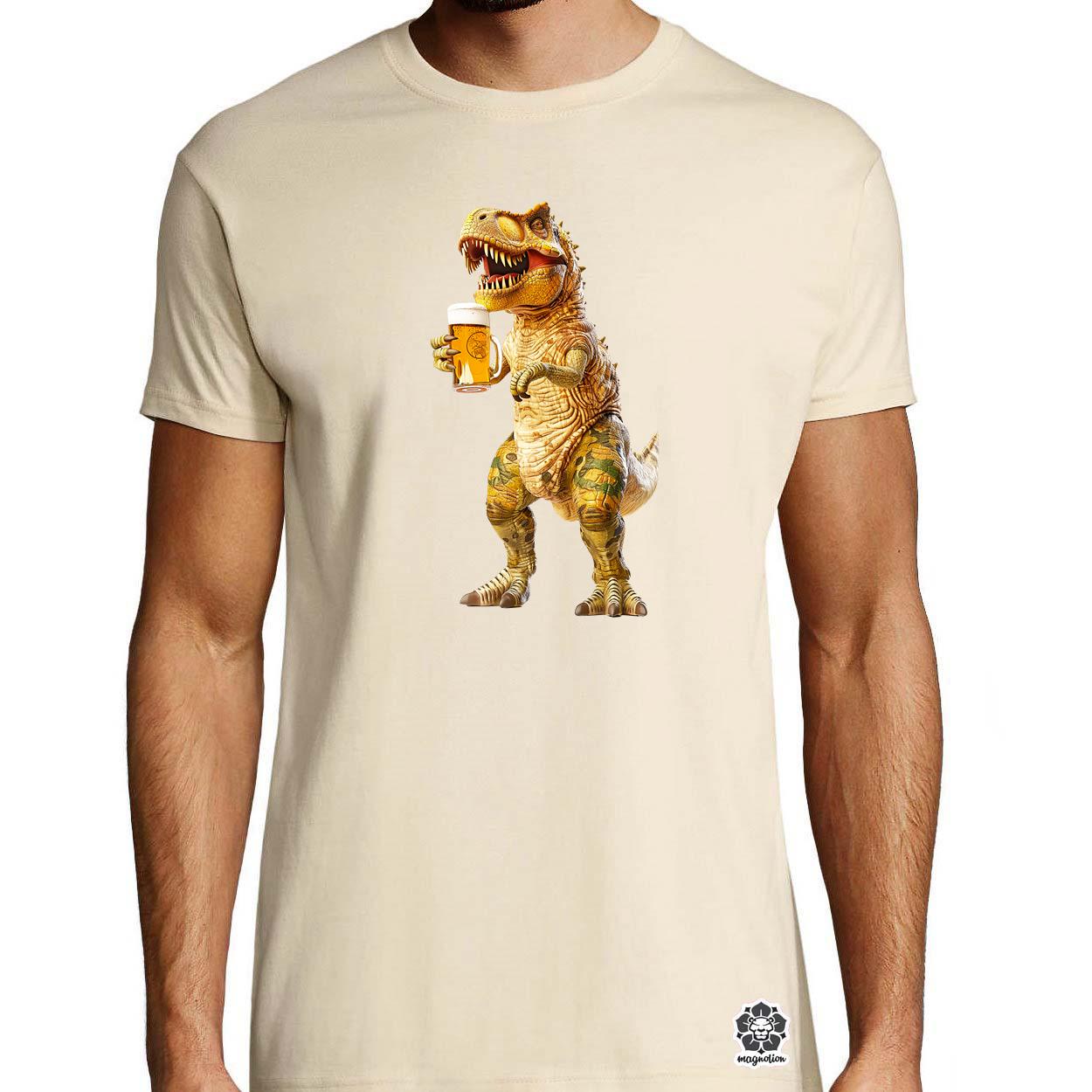 T-rex sörözik v3 egyedi póló 