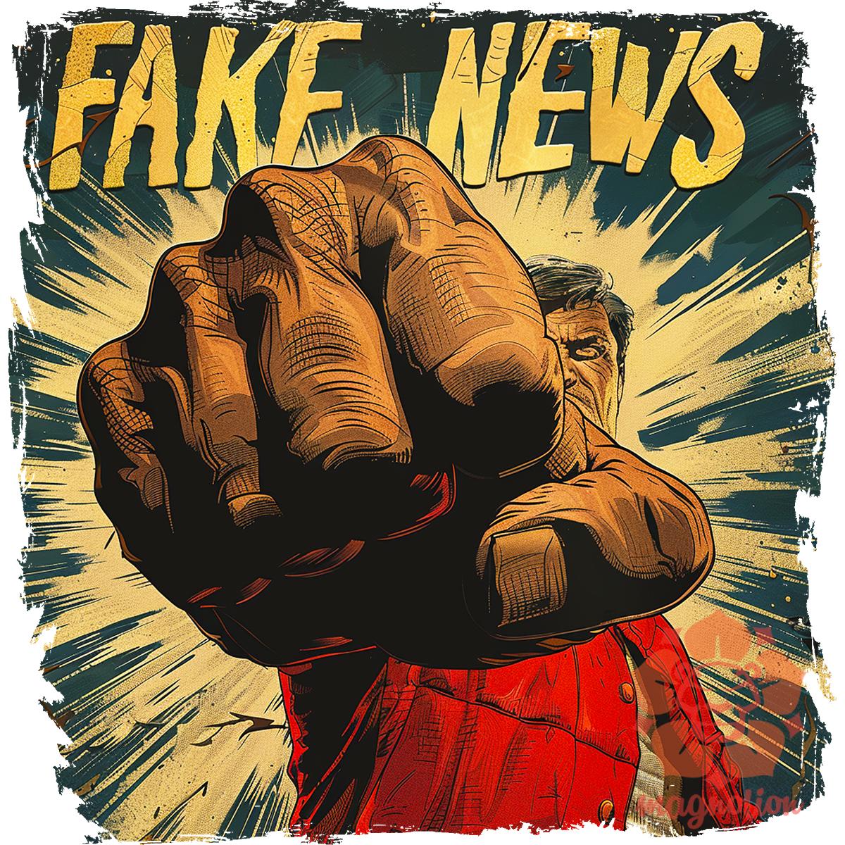 Fake News v2 egyedi  pulóver 
