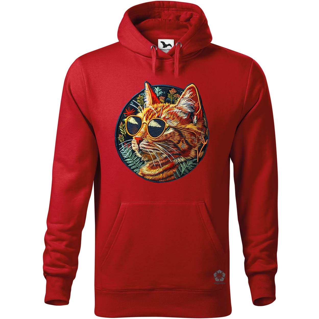 Hímzett macska v2 egyedi  pulóver 
