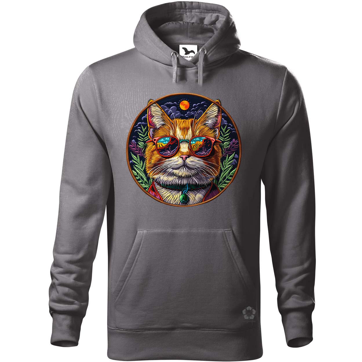 Hímzett macska v4 egyedi  pulóver 