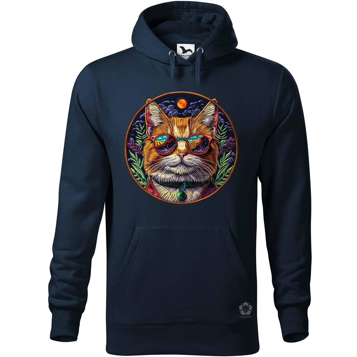 Hímzett macska v4 egyedi  pulóver 