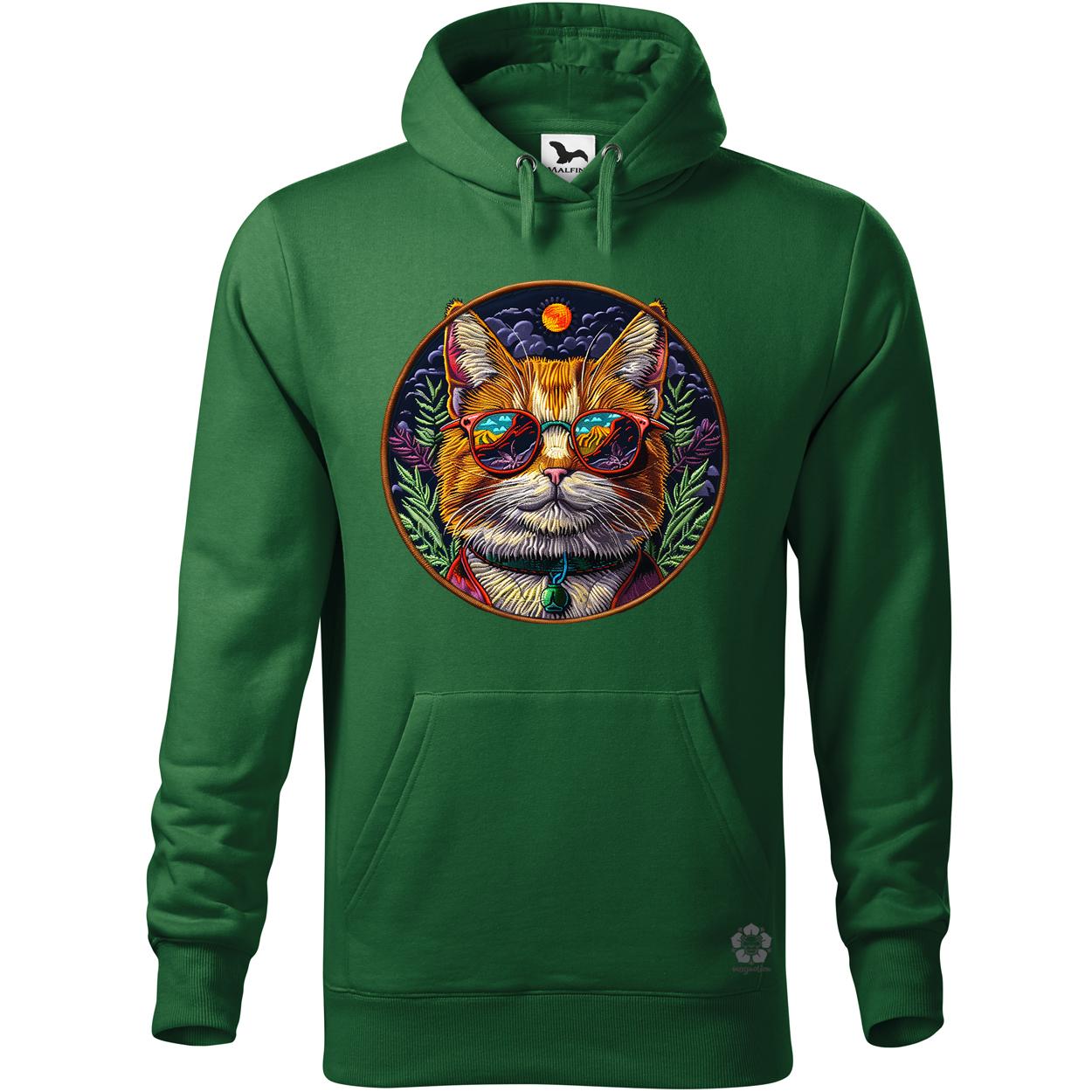 Hímzett macska v4 egyedi  pulóver 