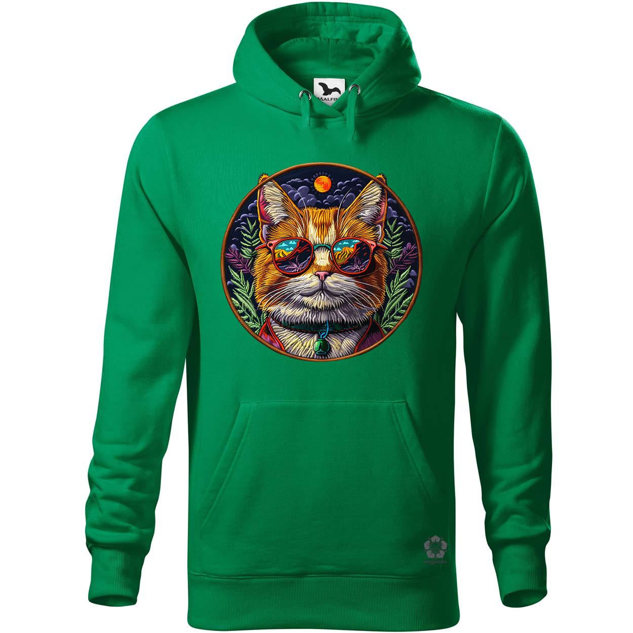 Hímzett macska v4 egyedi  pulóver 
