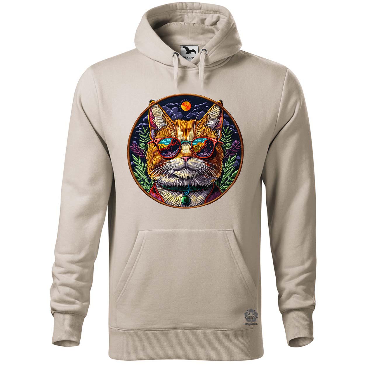 Hímzett macska v4 egyedi  pulóver 