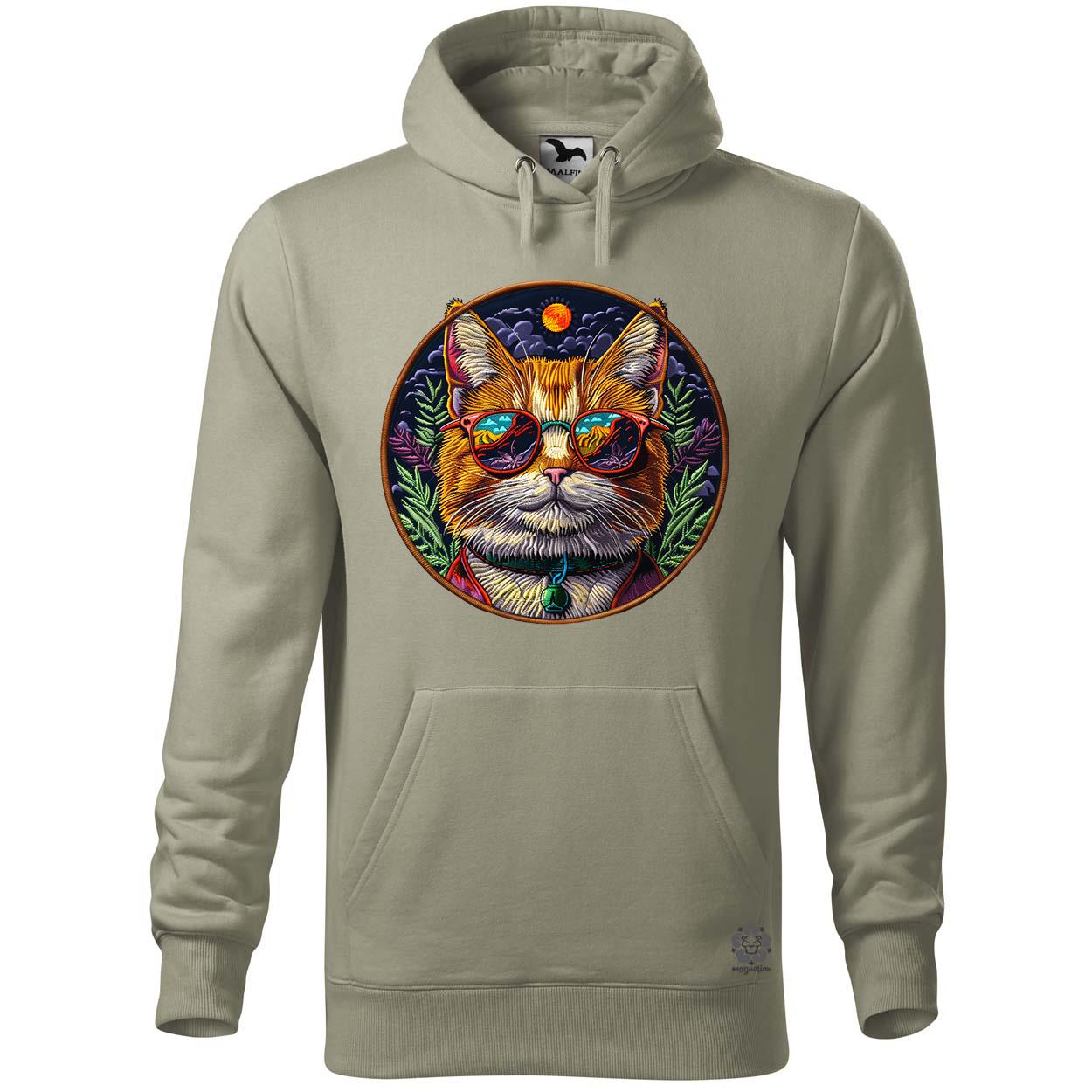 Hímzett macska v4 egyedi  pulóver 