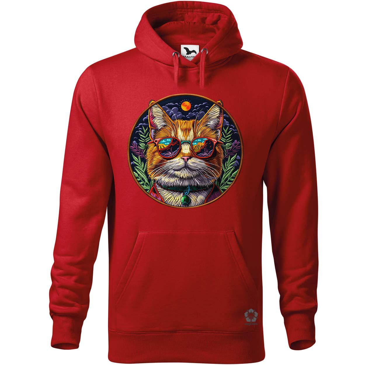 Hímzett macska v4 egyedi  pulóver 