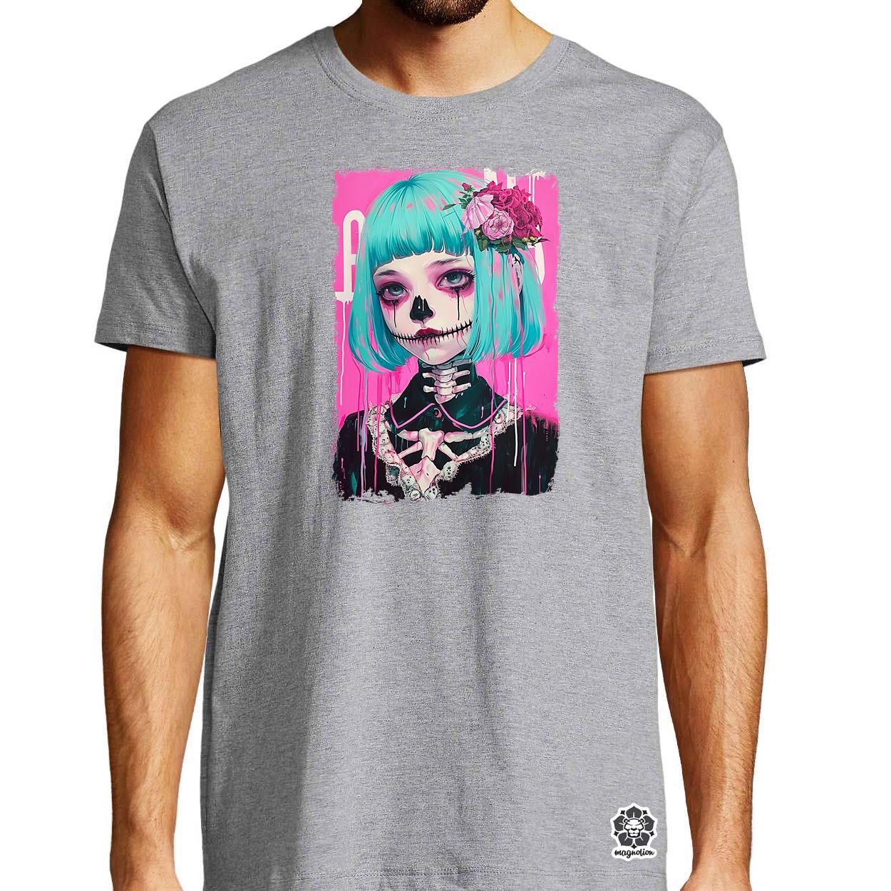 Anime koponya lány v3 egyedi póló 
