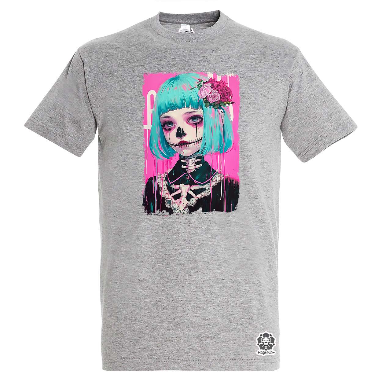 Anime koponya lány v3 egyedi póló 