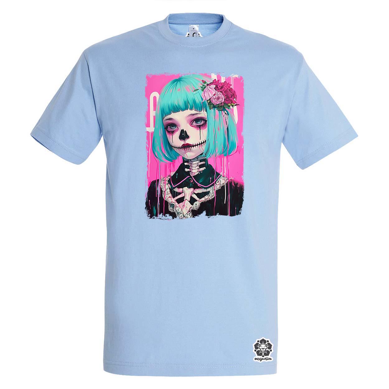 Anime koponya lány v3 egyedi póló 