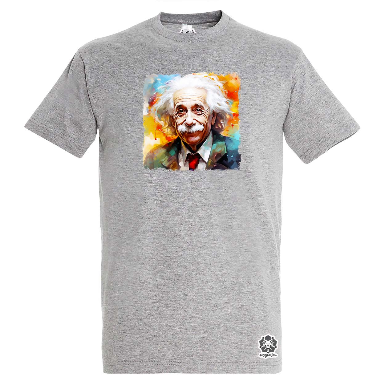 Einstein portré v3 egyedi póló 
