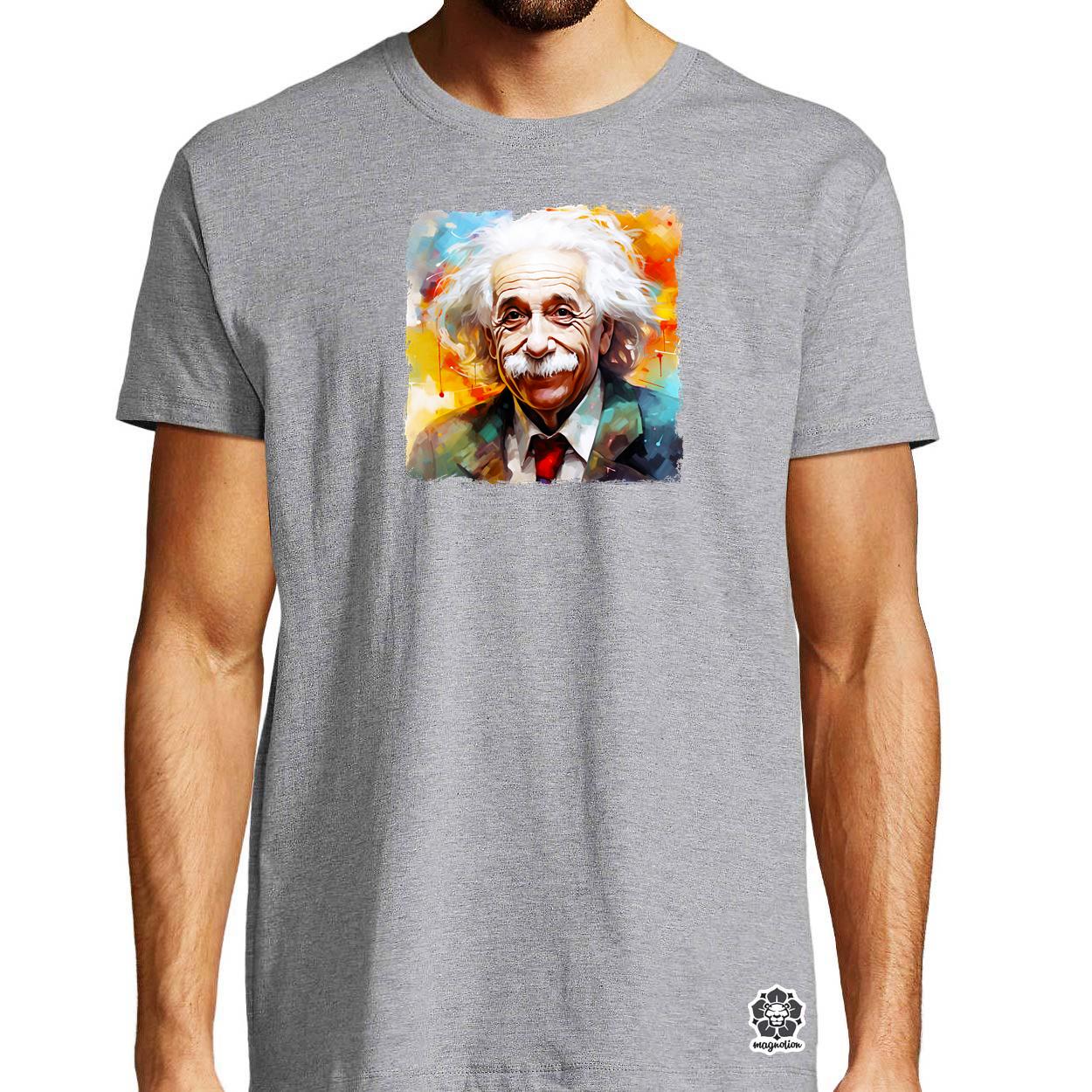 Einstein portré v3 egyedi póló 