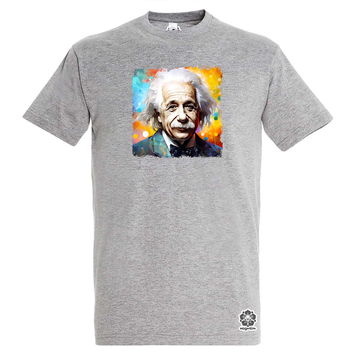 Einstein portré v4 egyedi póló 