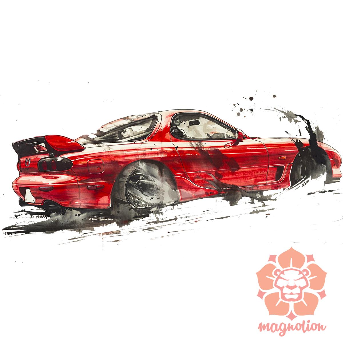 Mazda RX 7 v4 egyedi póló 