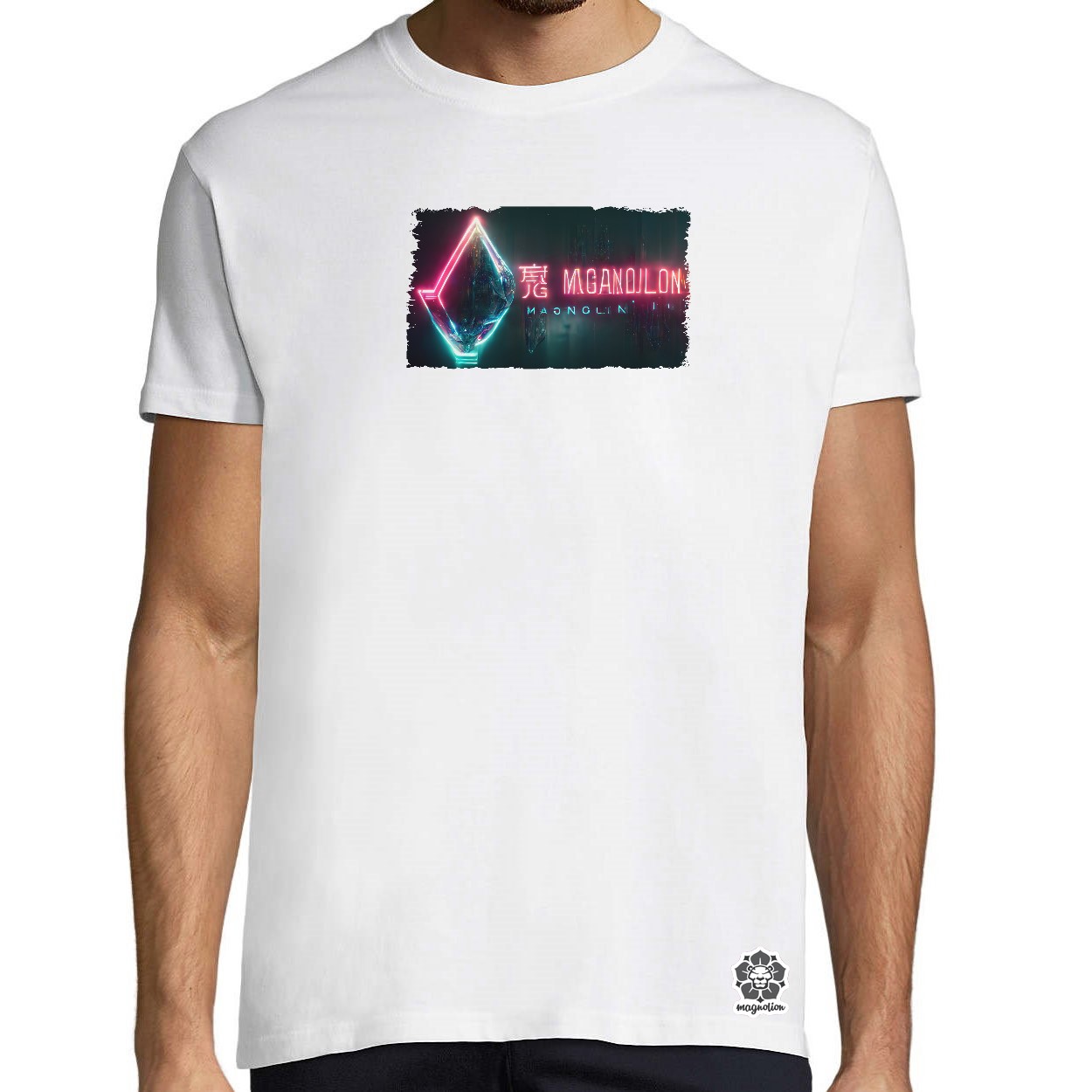 Cyber magnolion egyedi póló 