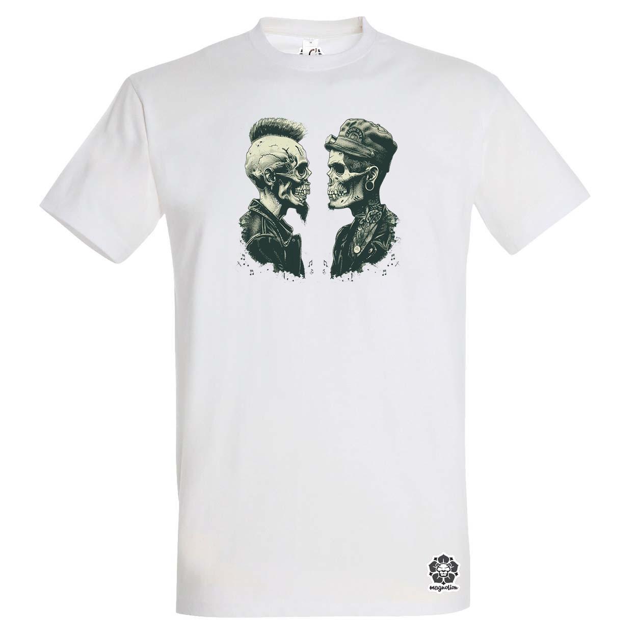 Punk koponyák v1 egyedi póló 