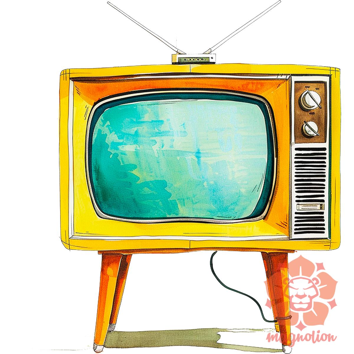 Retrtó TV v2 egyedi póló 
