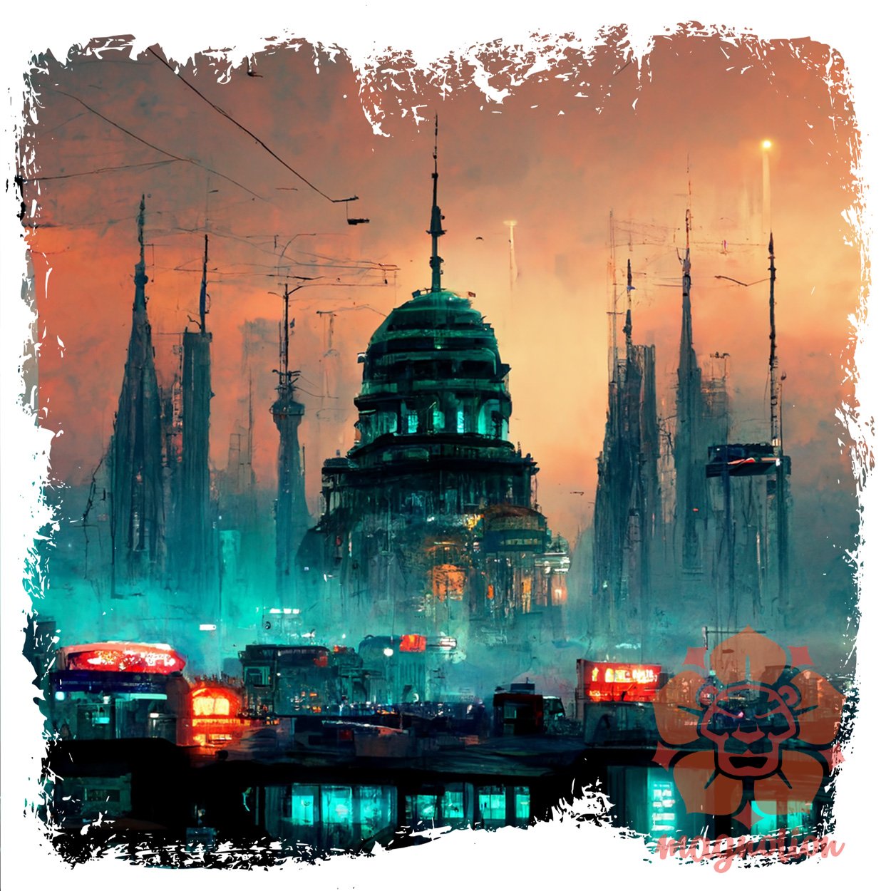 Cyberpunk Budapest egyedi póló 
