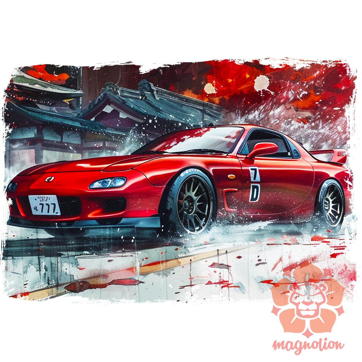 Mazda RX 7 v3 egyedi póló 