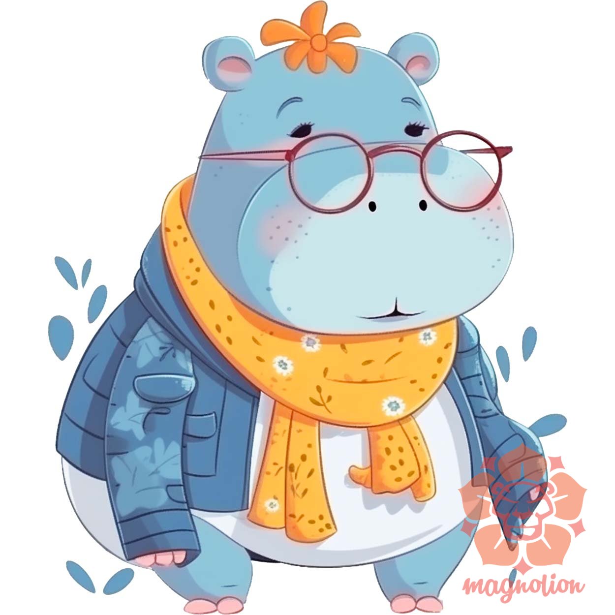 Cuki hippo v4 egyedi  pulóver 