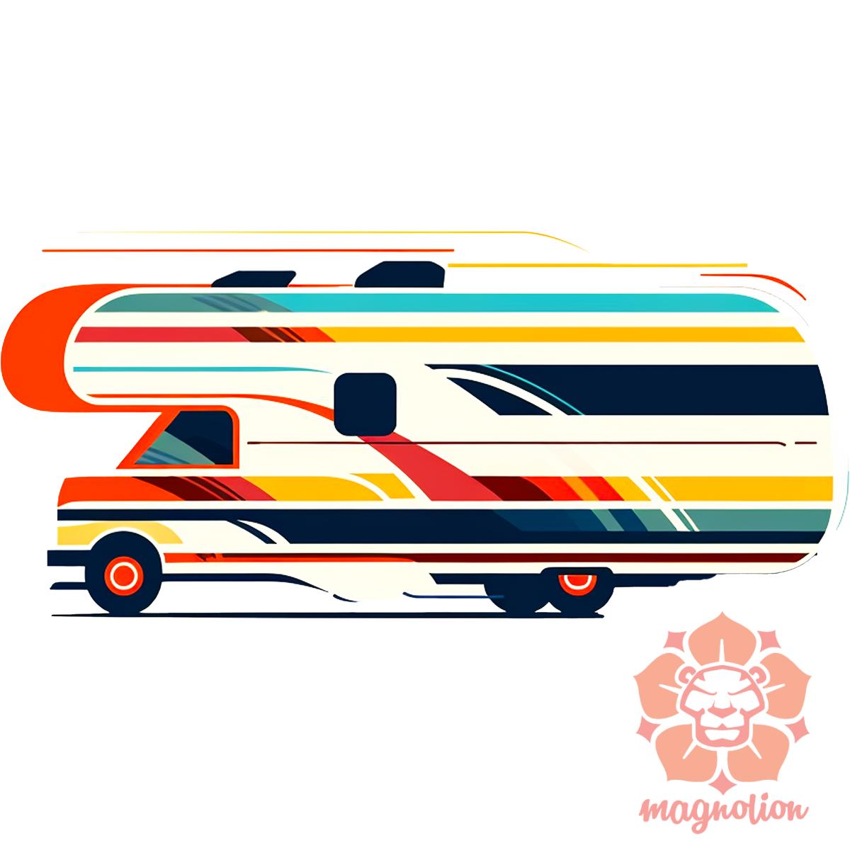 Camper minimál v2 egyedi  pulóver 