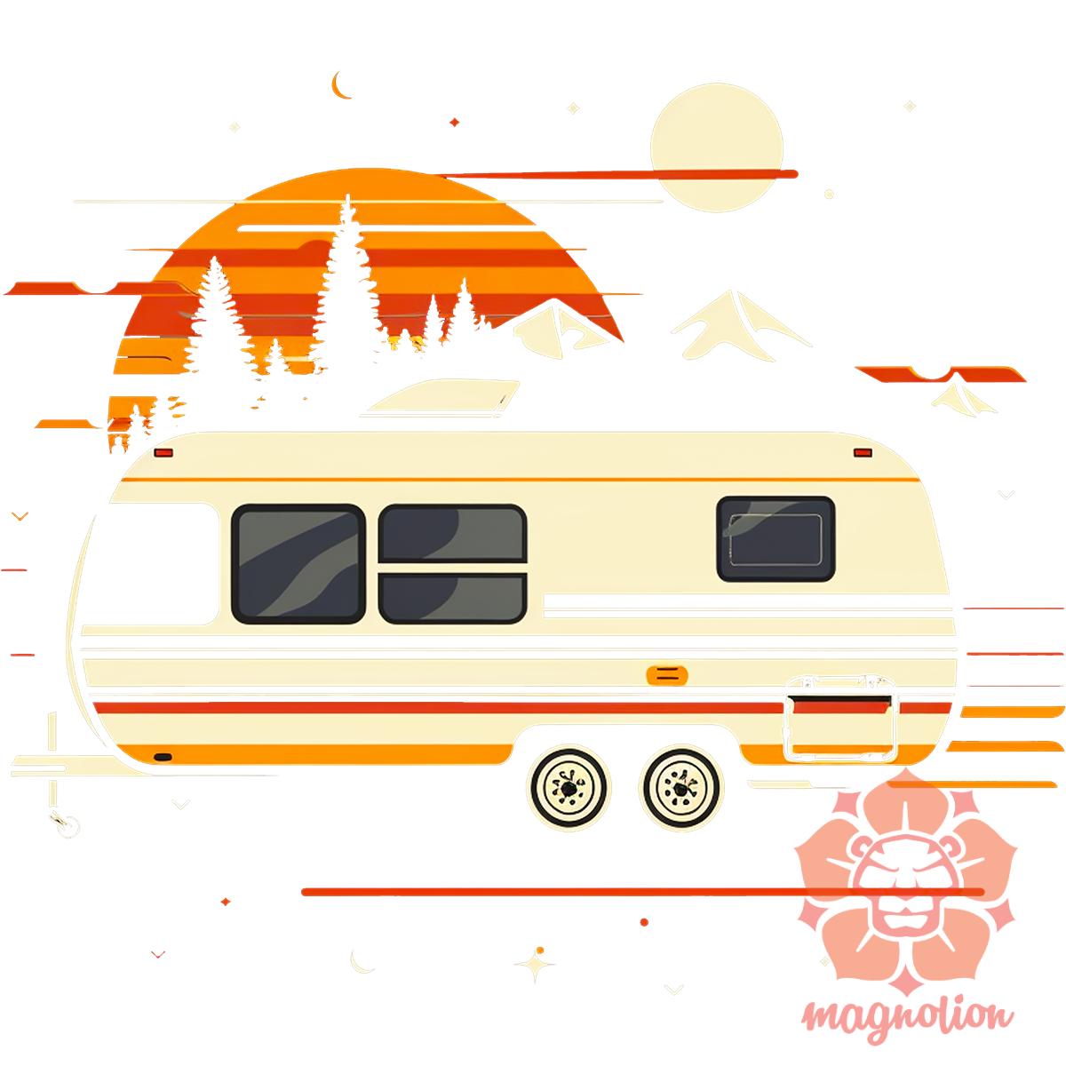 Camper minimál v3 egyedi  pulóver 