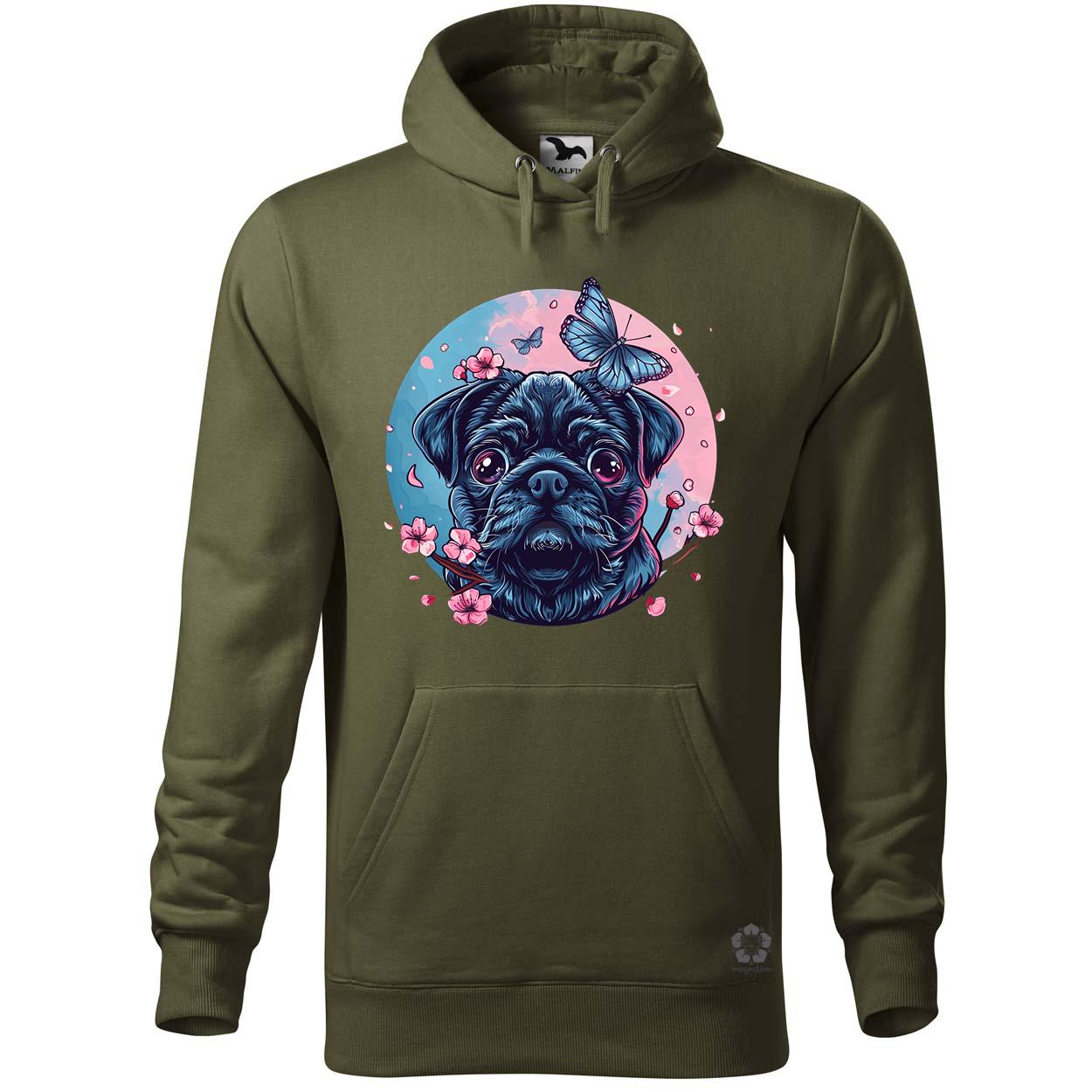 Mopsz és pillangó v1 egyedi  pulóver 