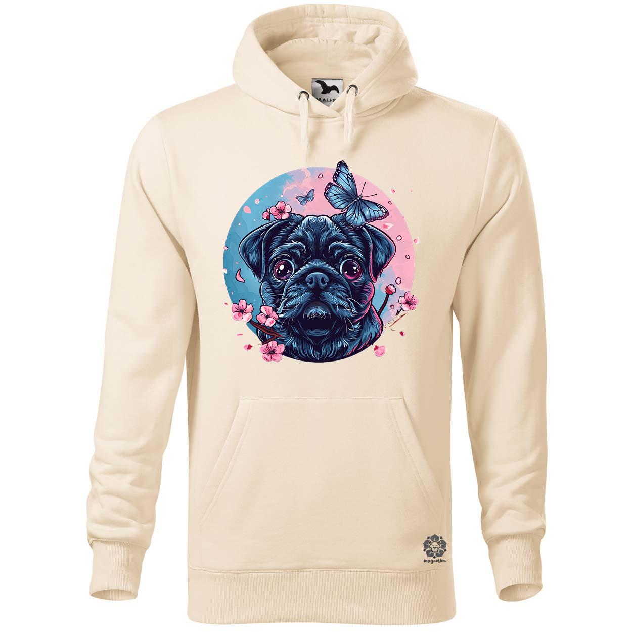 Mopsz és pillangó v1 egyedi  pulóver 