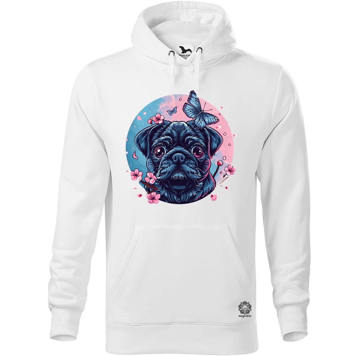 Mopsz és pillangó v1 egyedi  pulóver 