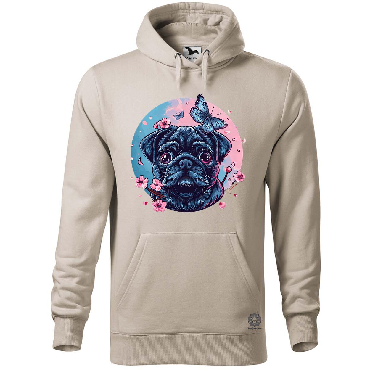 Mopsz és pillangó v1 egyedi  pulóver 