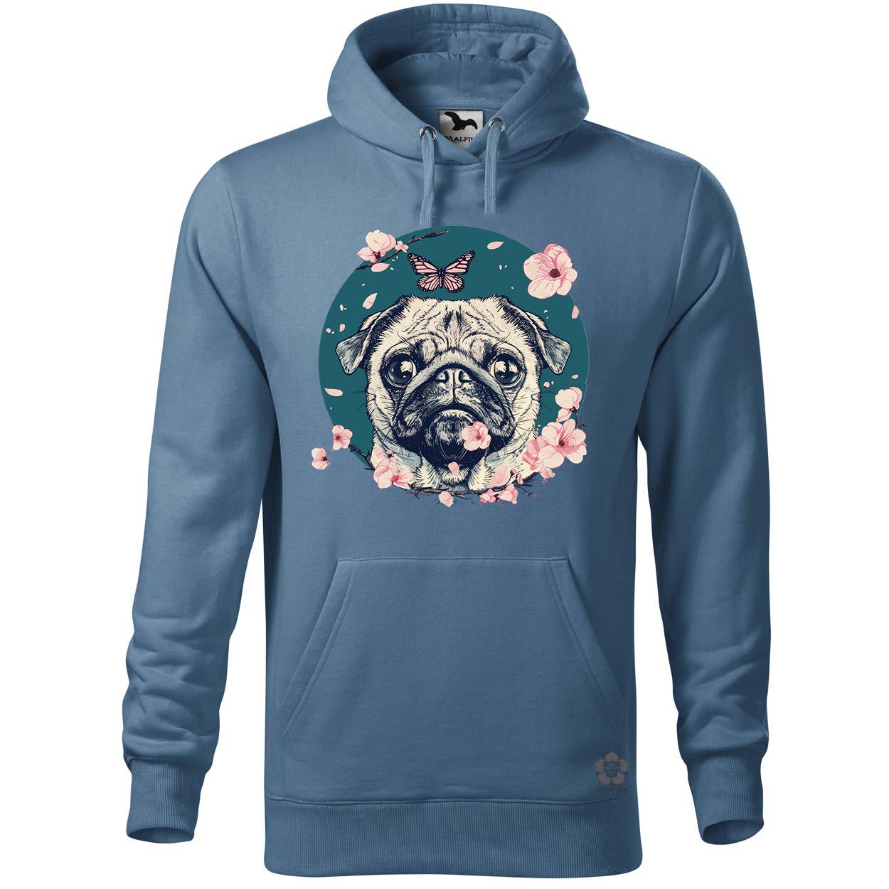 Mopsz és pillangó v2 egyedi  pulóver 