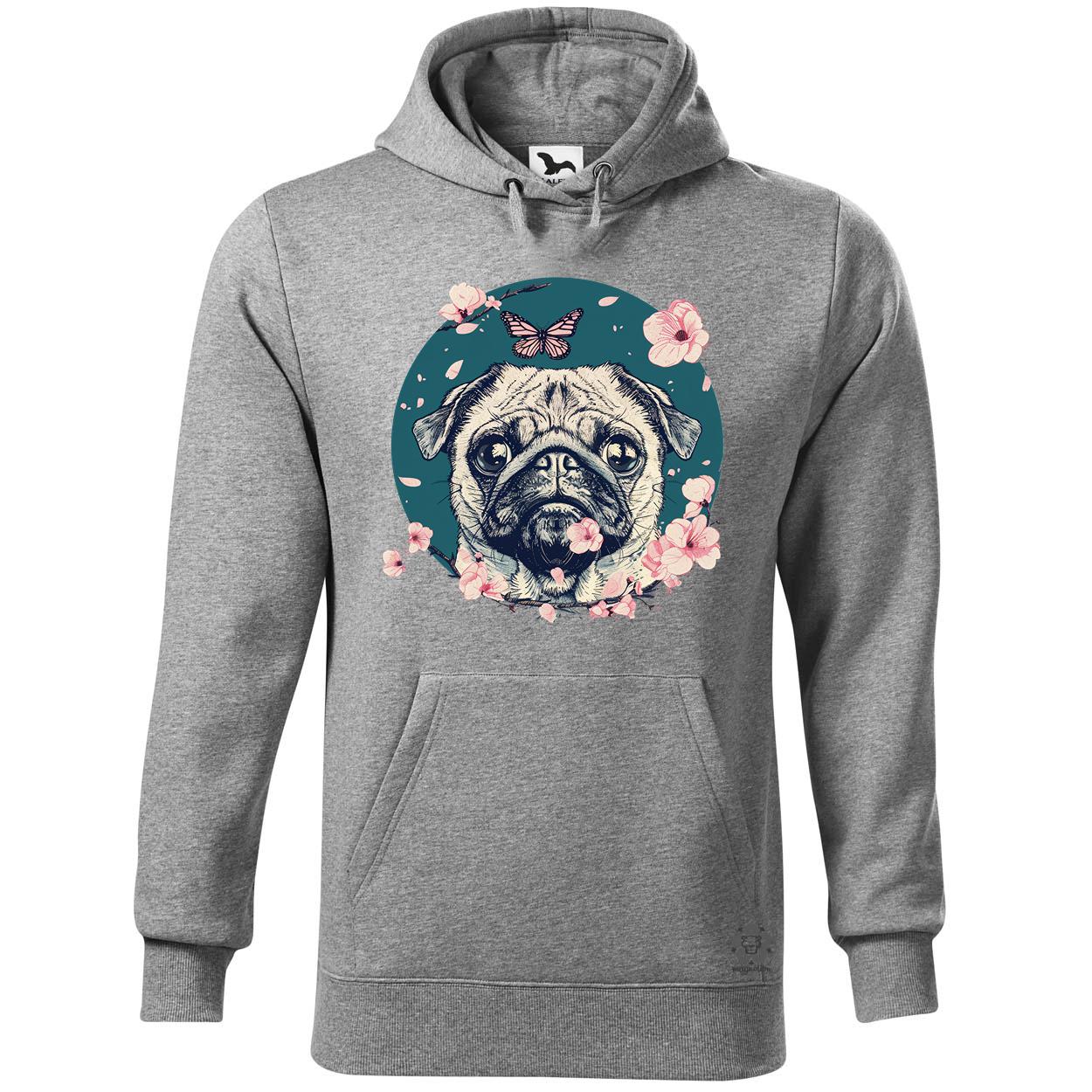 Mopsz és pillangó v2 egyedi  pulóver 